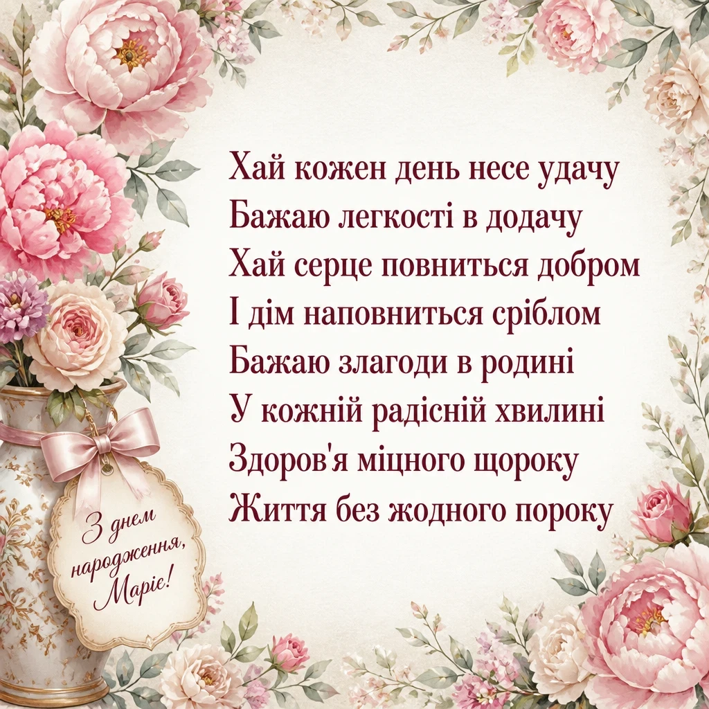 з днем народження марія