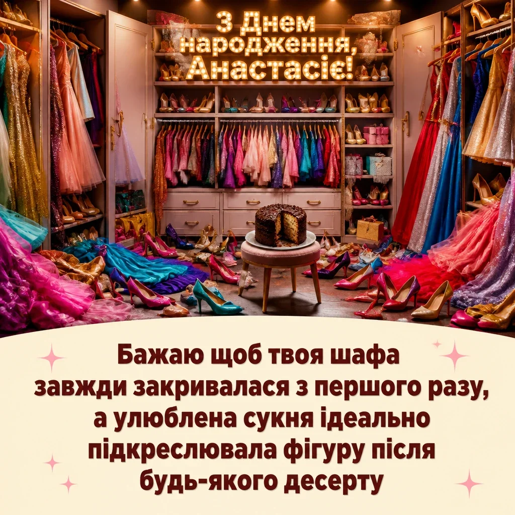 з днем народження анастасія