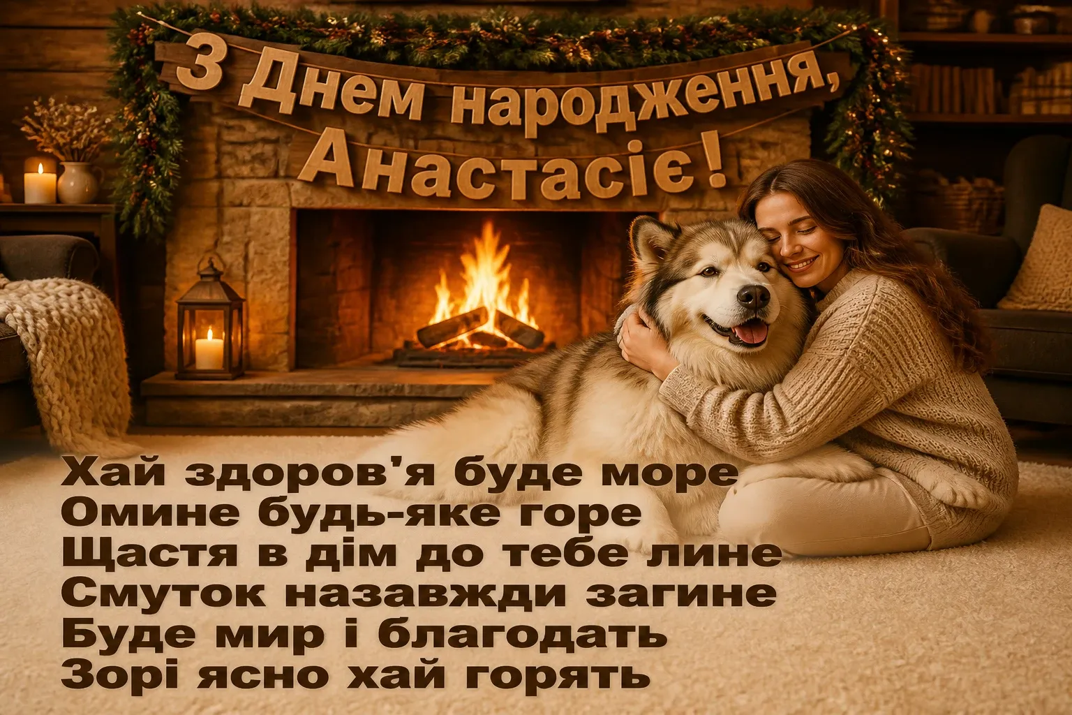 з днем народження анастасія