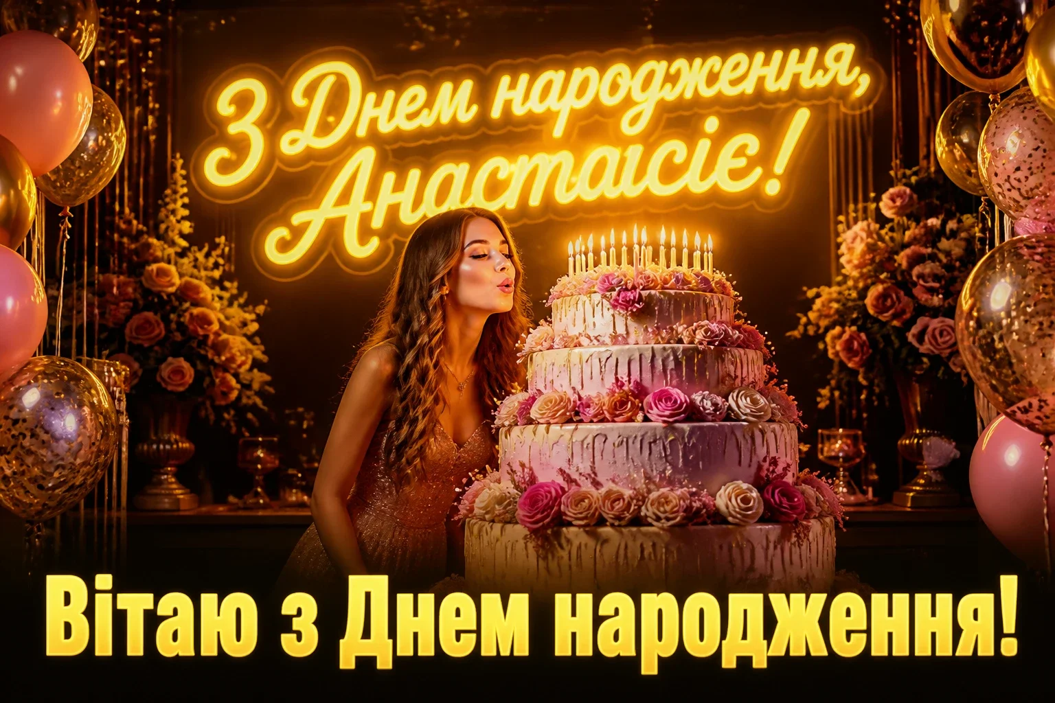 з днем народження анастасія
