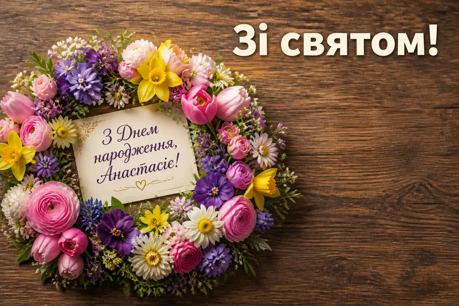 з днем народження анастасія