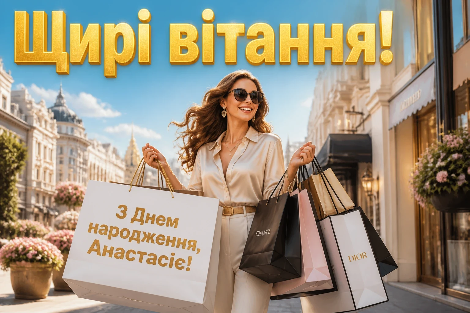 з днем народження анастасія