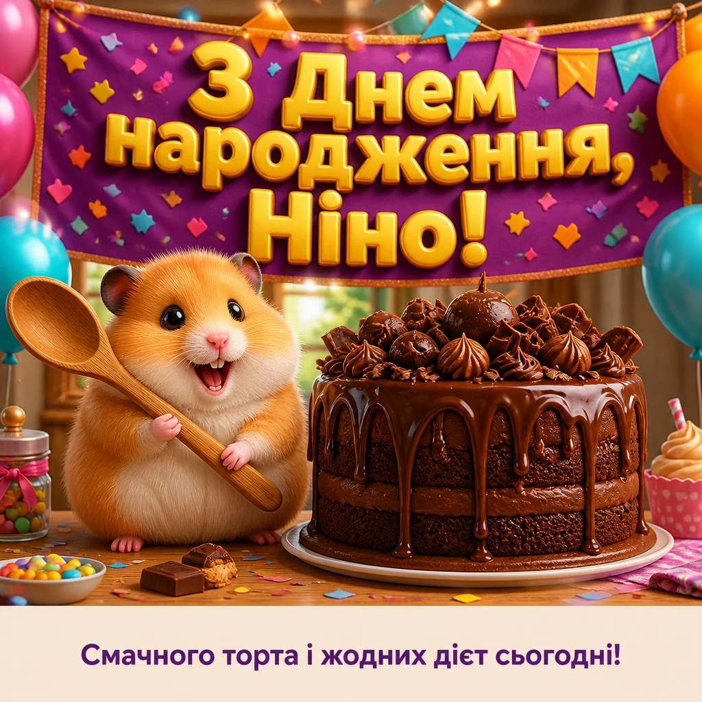 з днем народження ніна