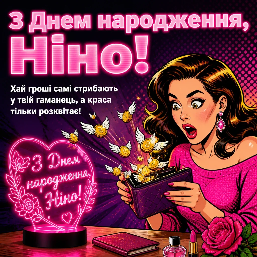 з днем народження ніна