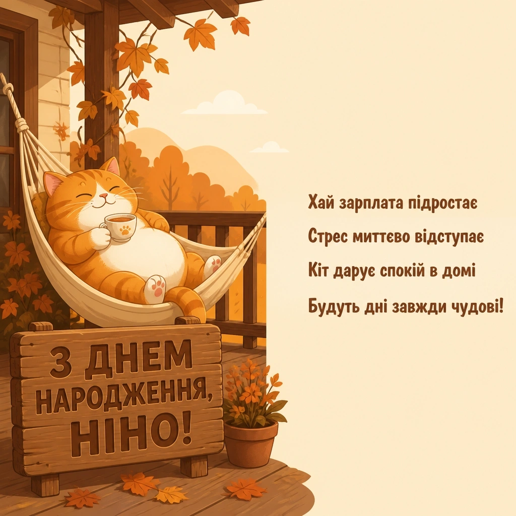 з днем народження ніна
