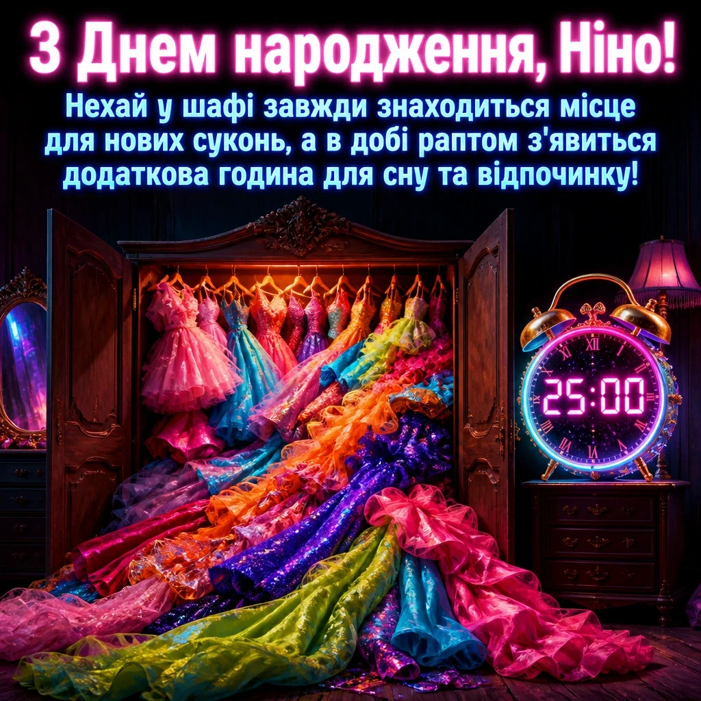з днем народження ніна