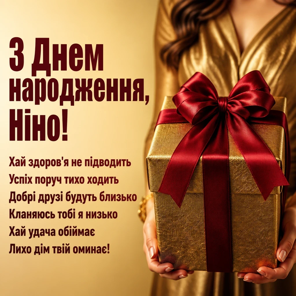 з днем народження ніна