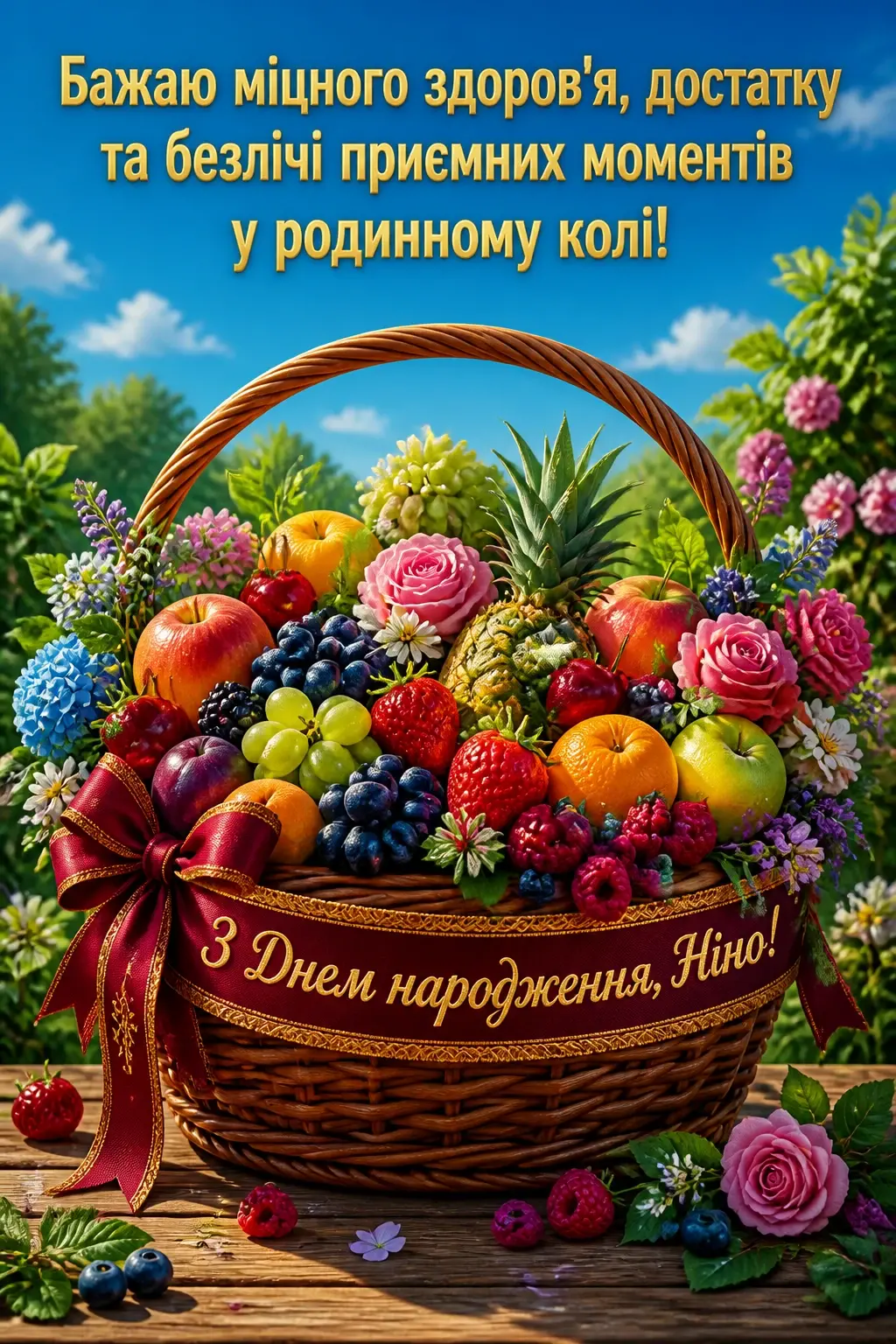 з днем народження ніна