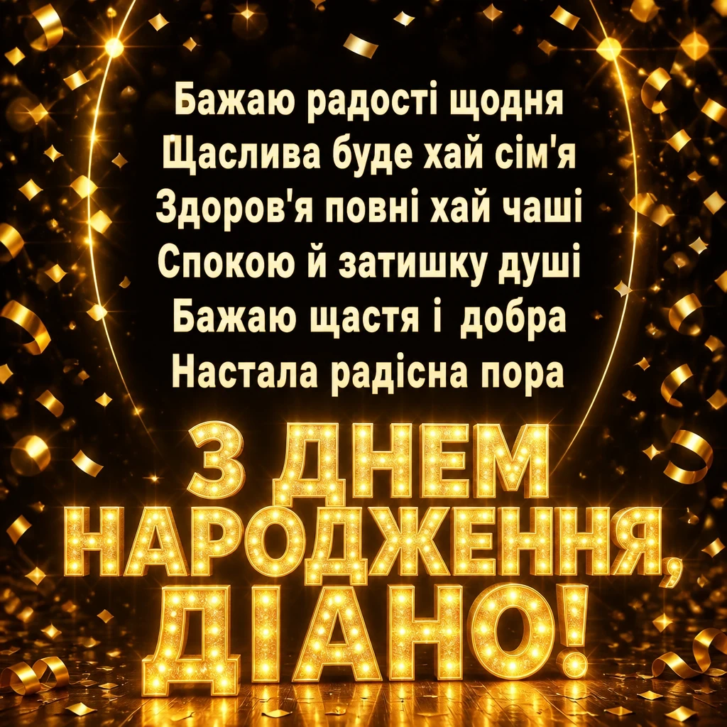з днем народження діана