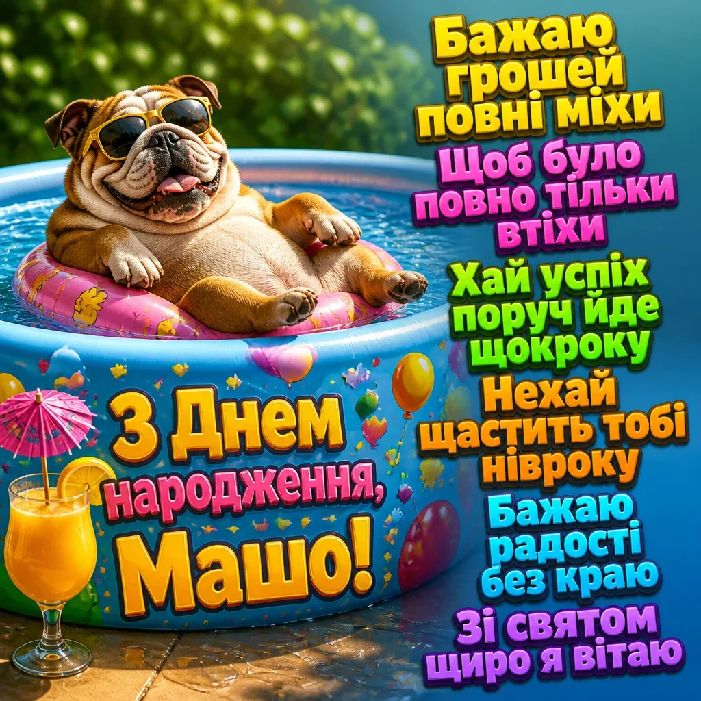 з днем народження маша