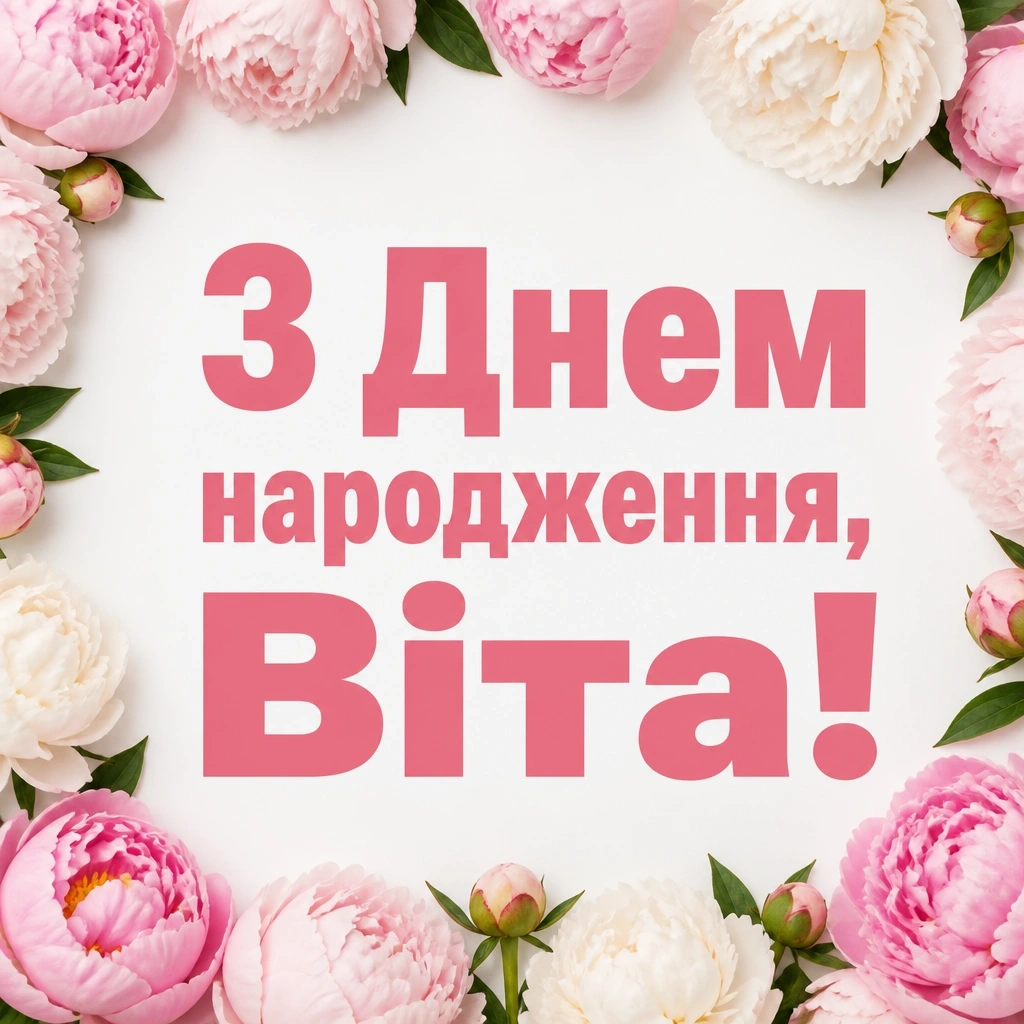 з днем народження віта