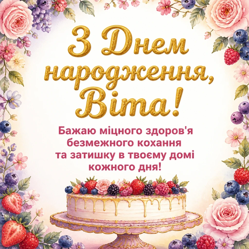з днем народження віта