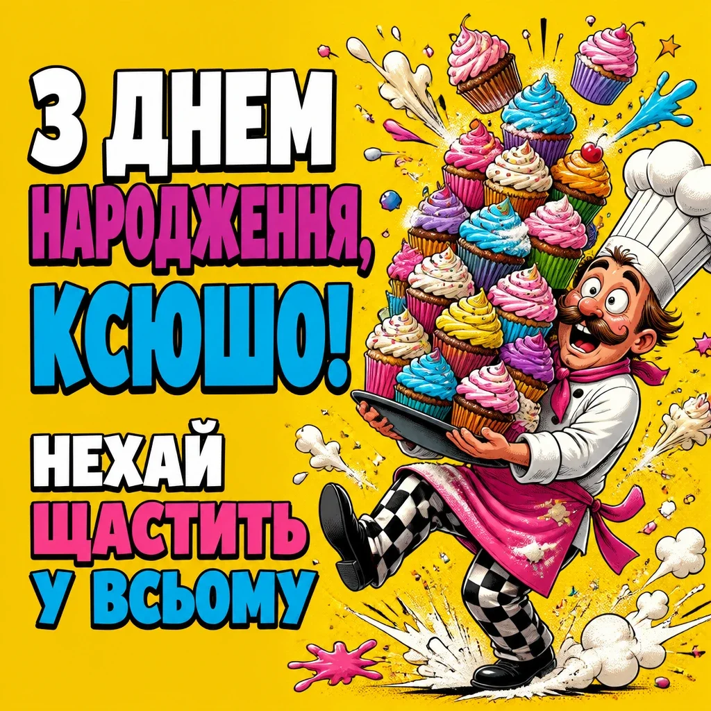 ксюша з днем народження