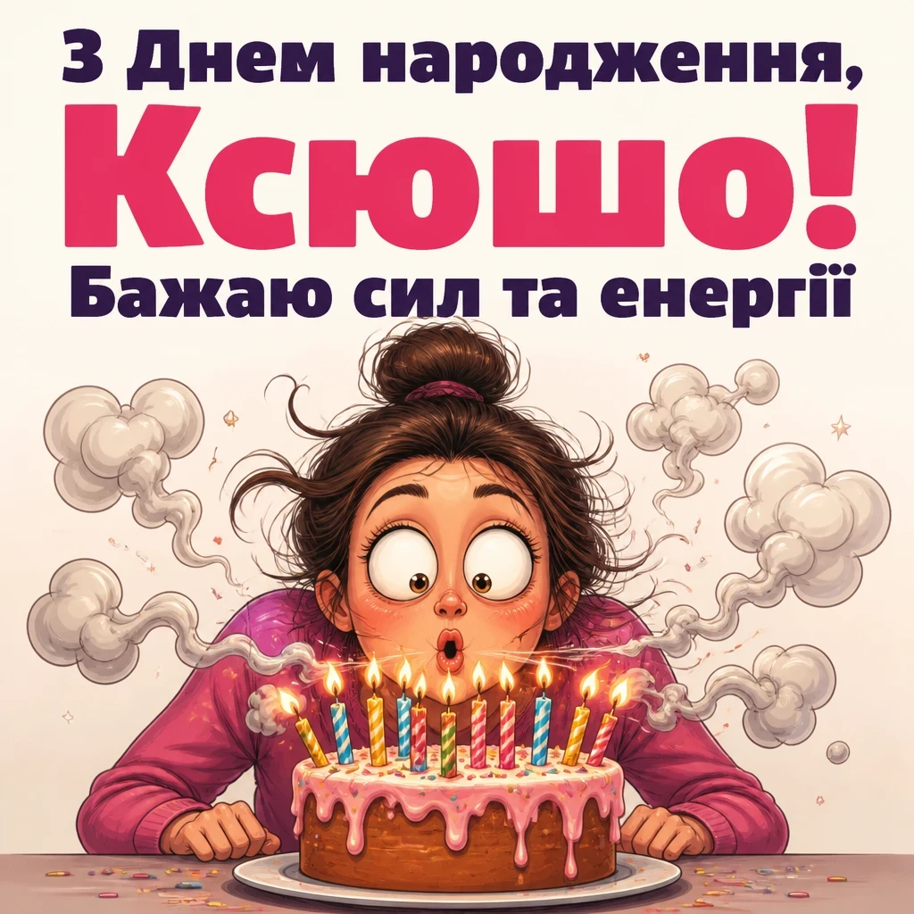 ксюша з днем народження