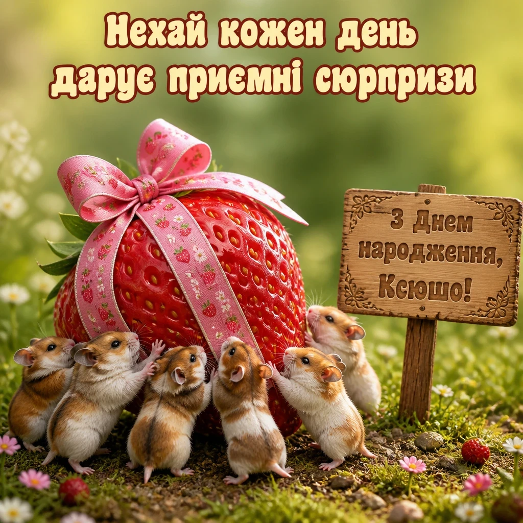 ксюша з днем народження