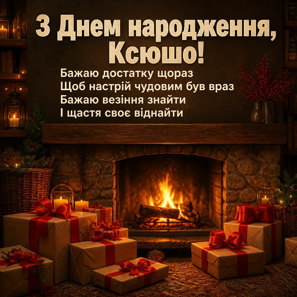 ксюша з днем народження