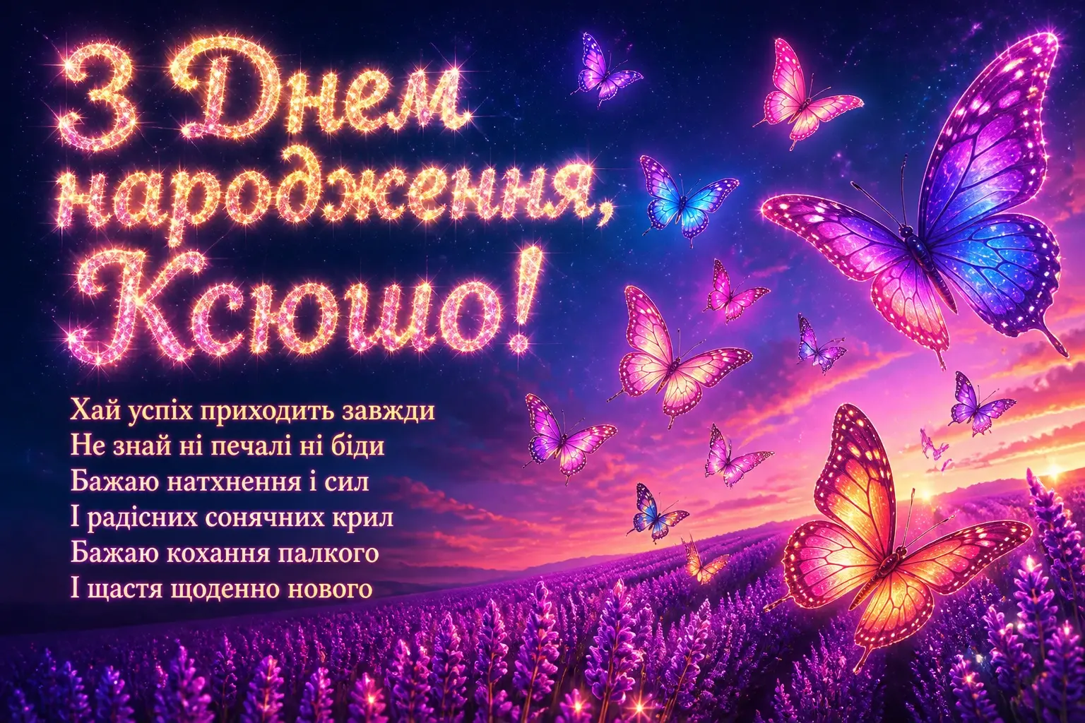 ксюша з днем народження