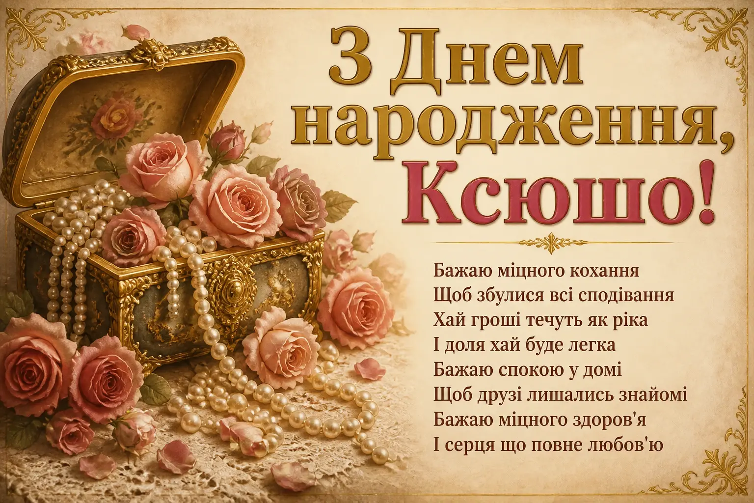 ксюша з днем народження