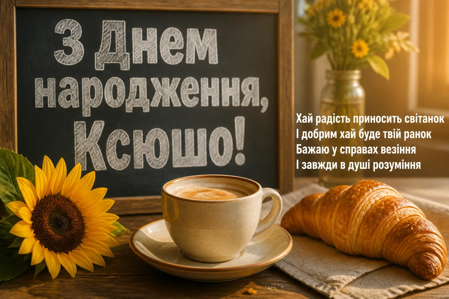 ксюша з днем народження