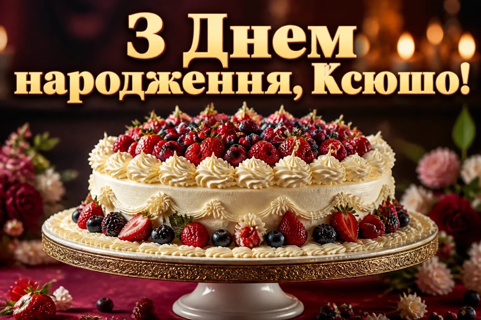 ксюша з днем народження