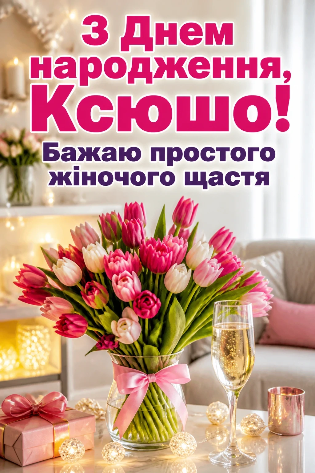 ксюша з днем народження