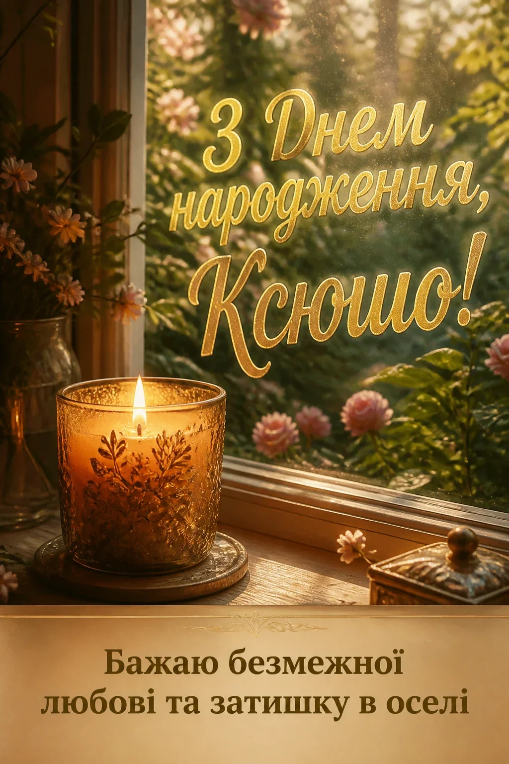 ксюша з днем народження