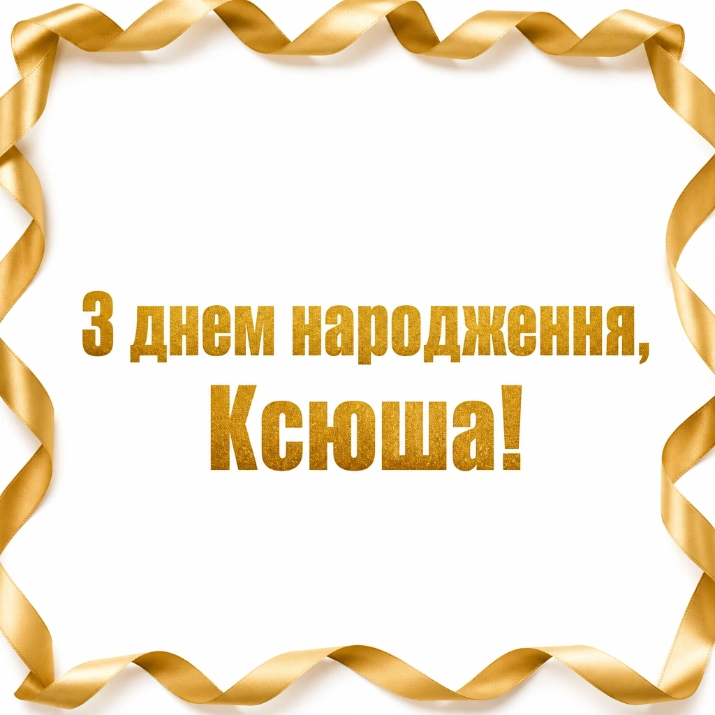 з днем народження ксюша