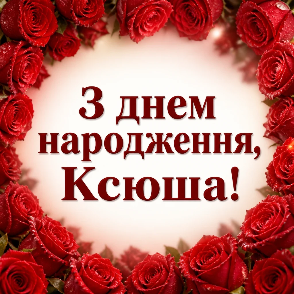 з днем народження ксюша
