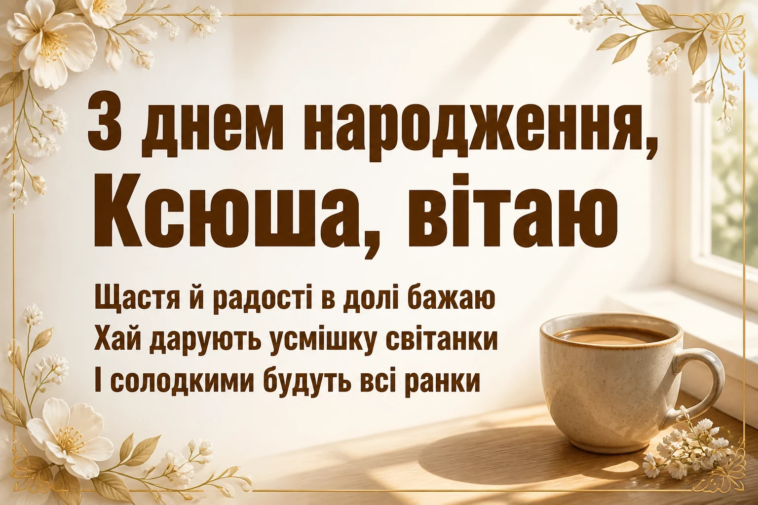з днем народження ксюша