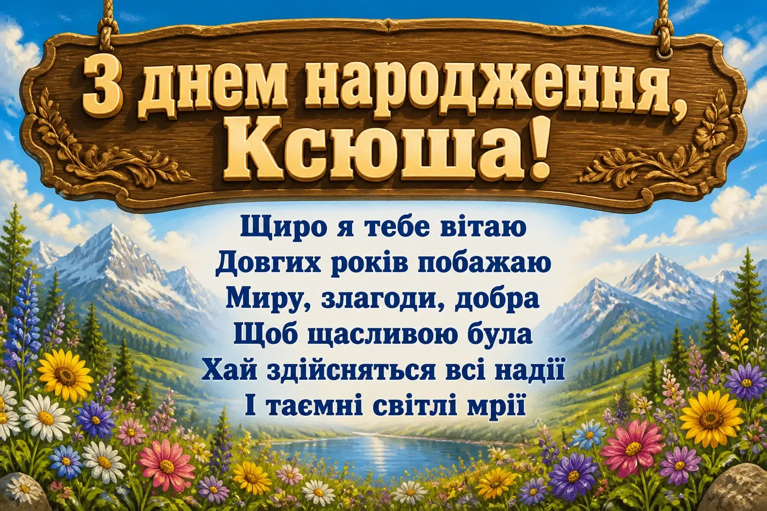 з днем народження ксюша