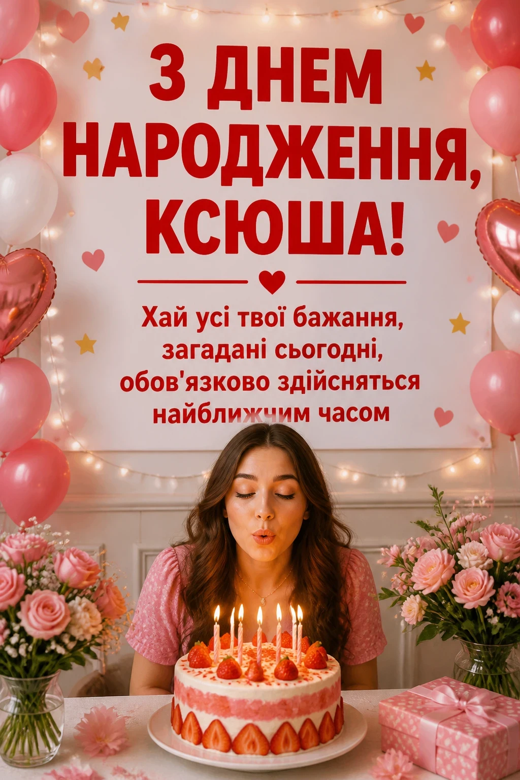 з днем народження ксюша