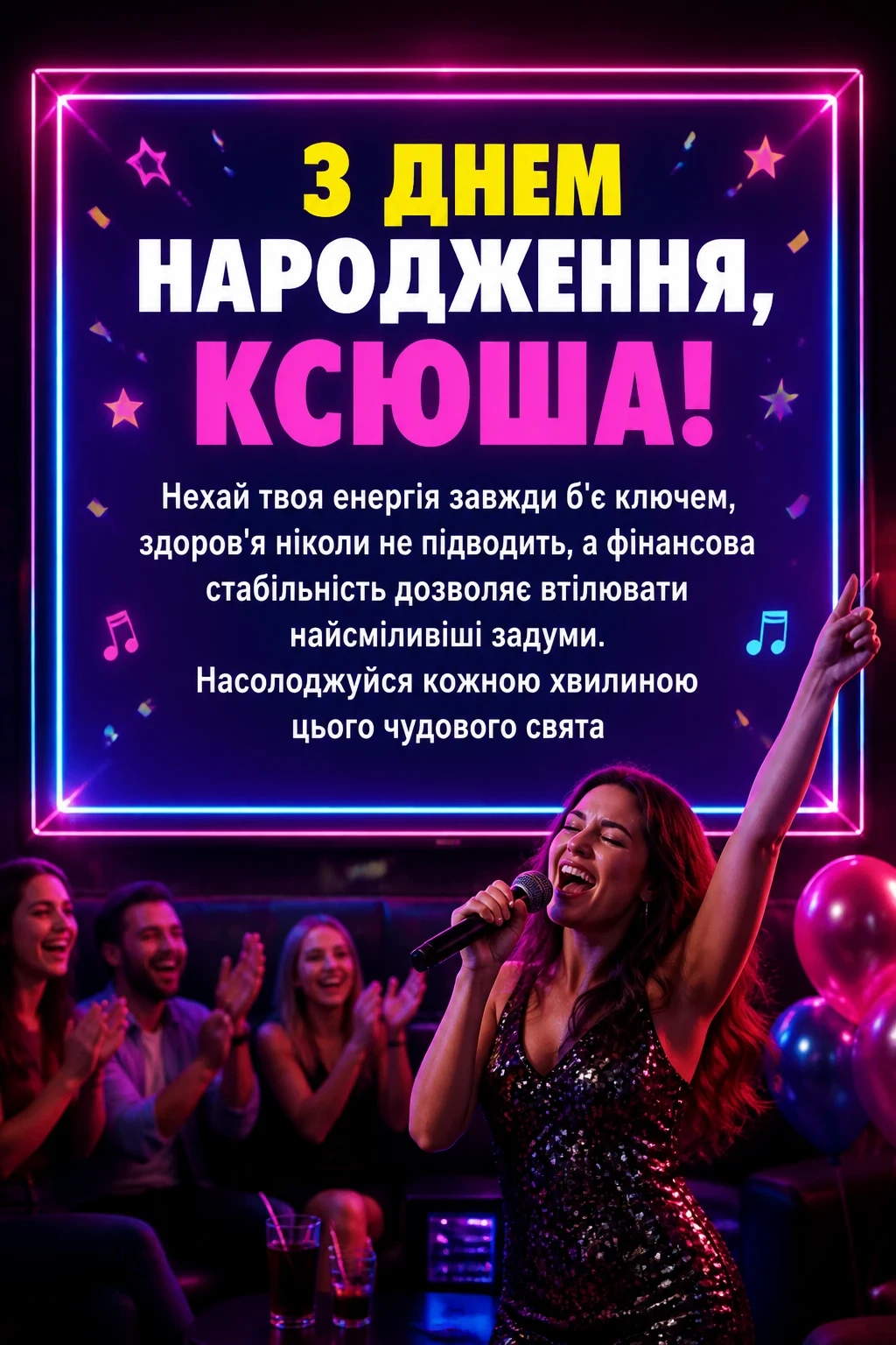 з днем народження ксюша