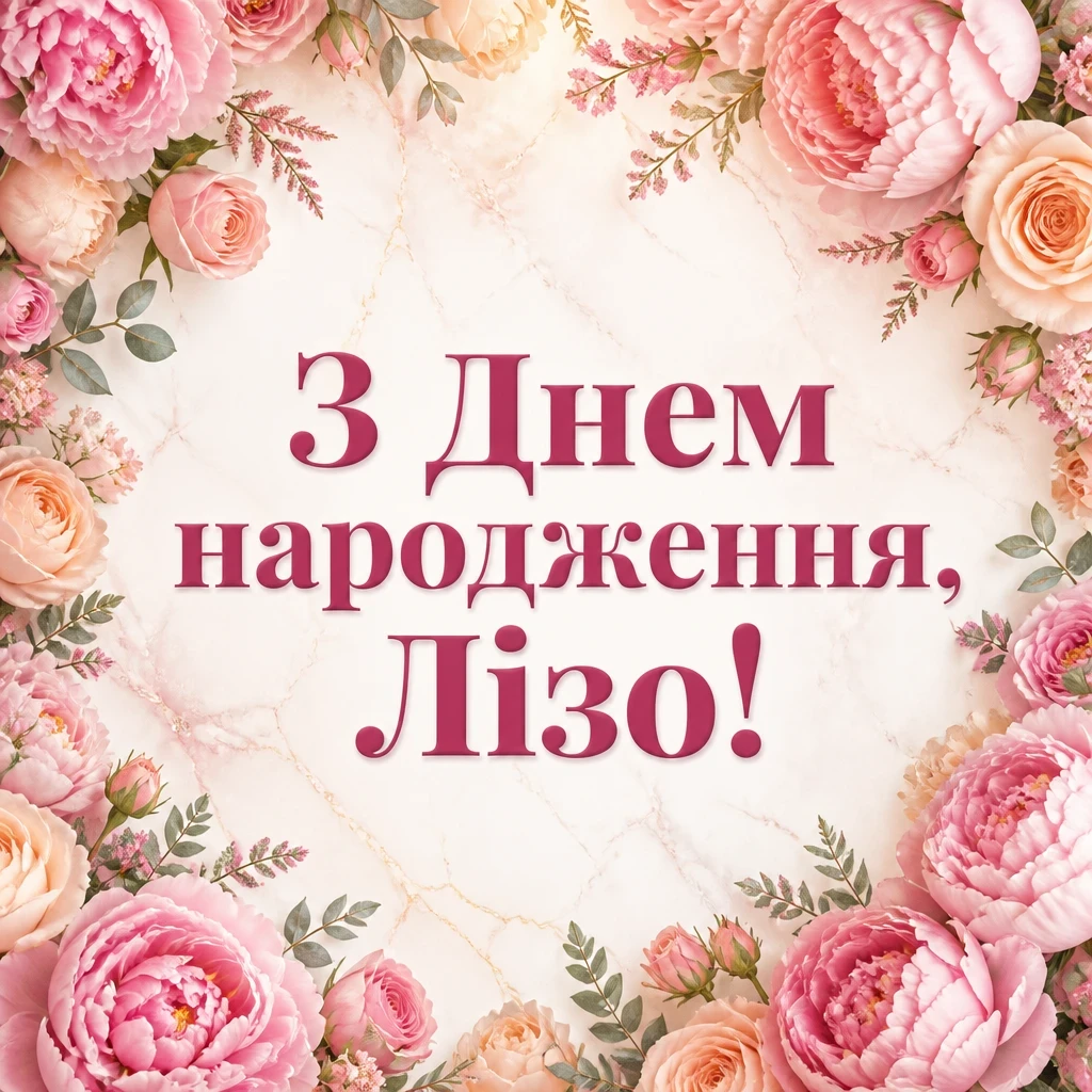 з днем народження ліза