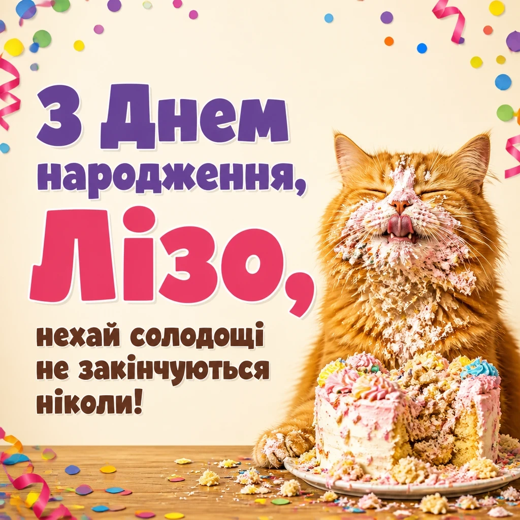 з днем народження ліза