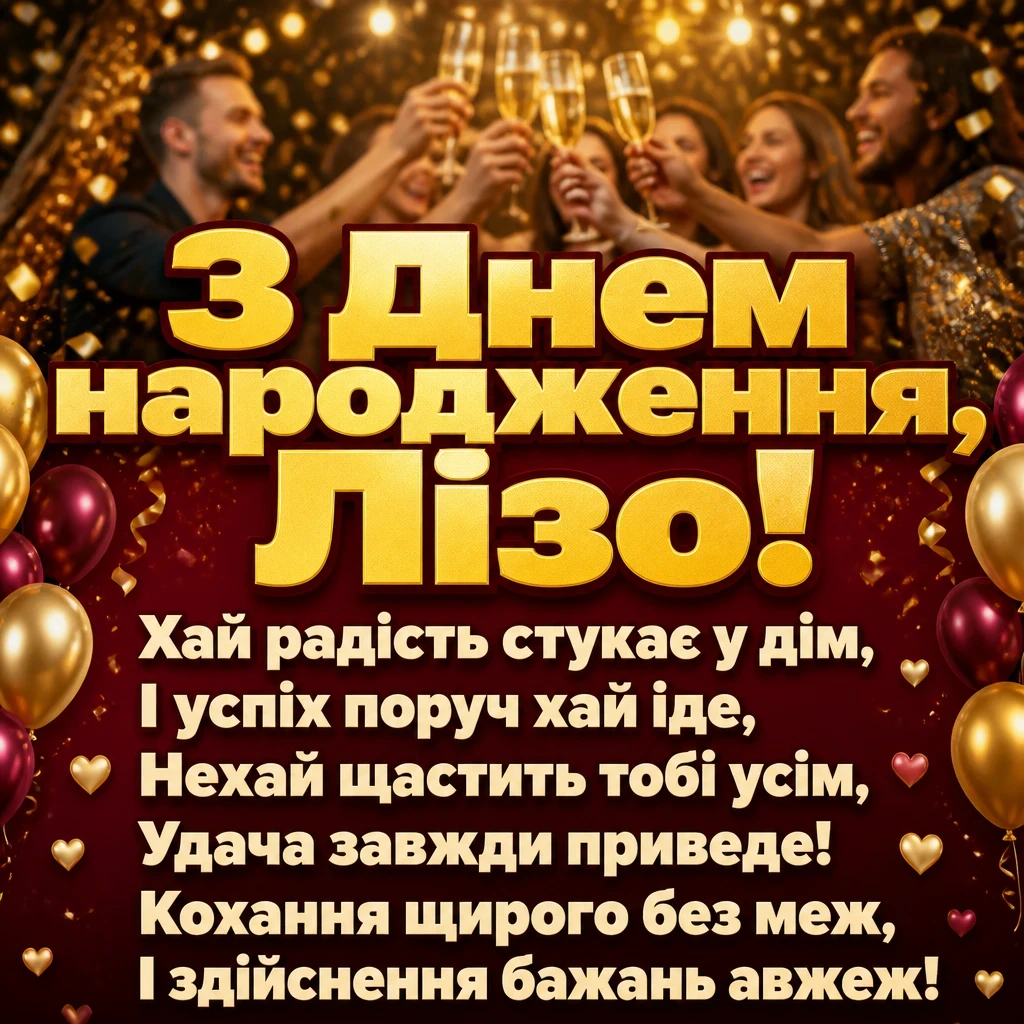з днем народження ліза
