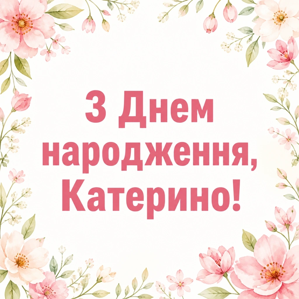 з днем народження катерина