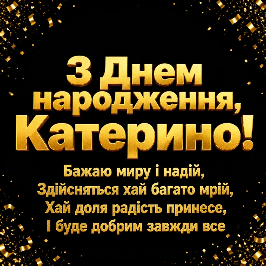 з днем народження катерина