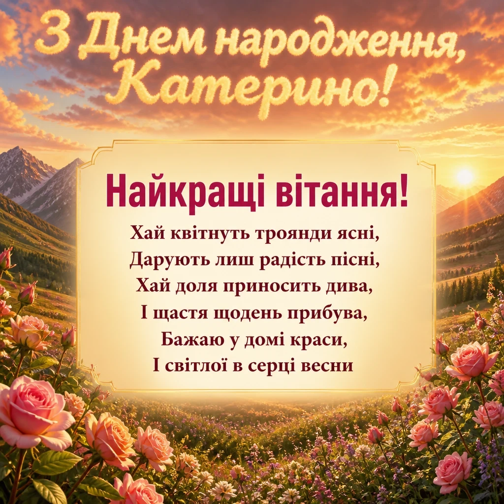 з днем народження катерина