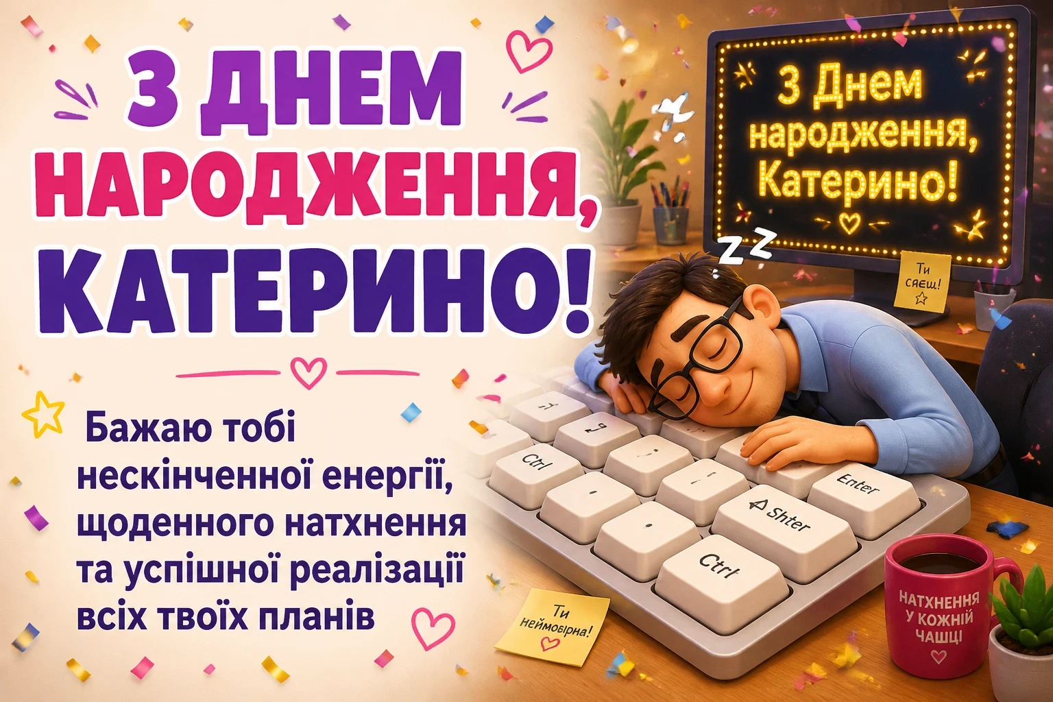 з днем народження катерина