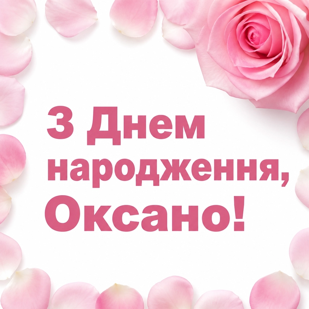 з днем народження оксана картинки