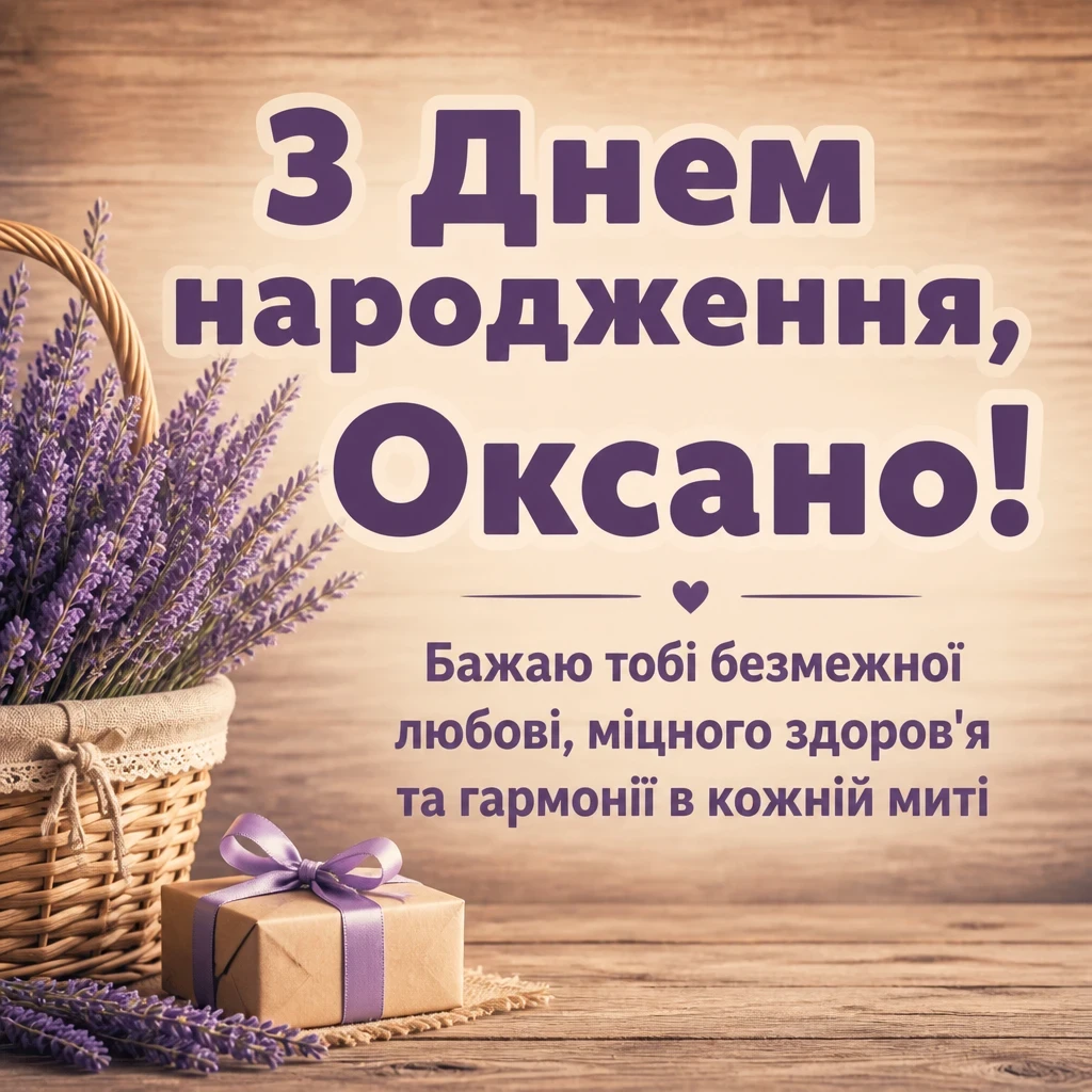 з днем народження оксана картинки