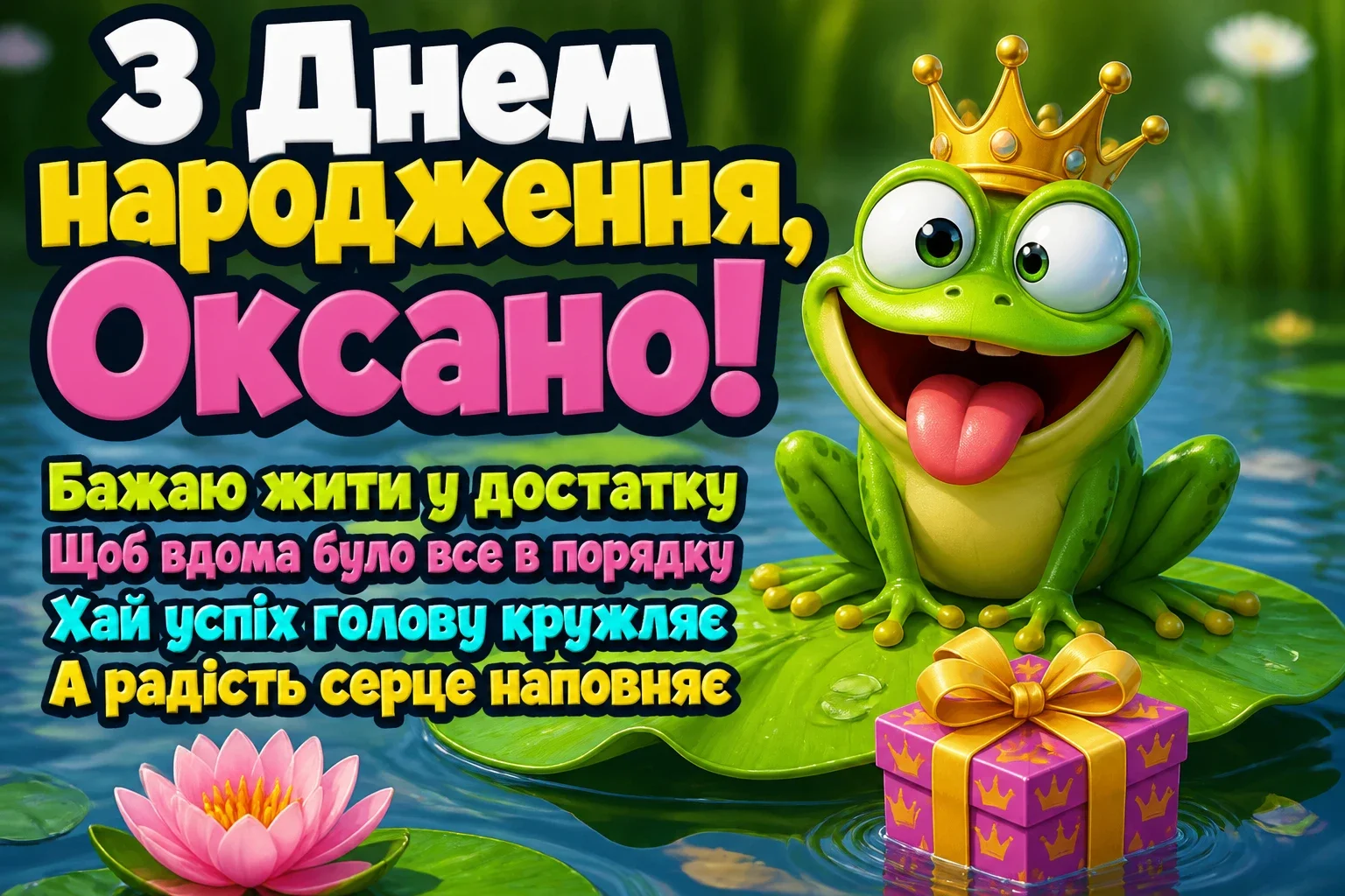 з днем народження оксана картинки