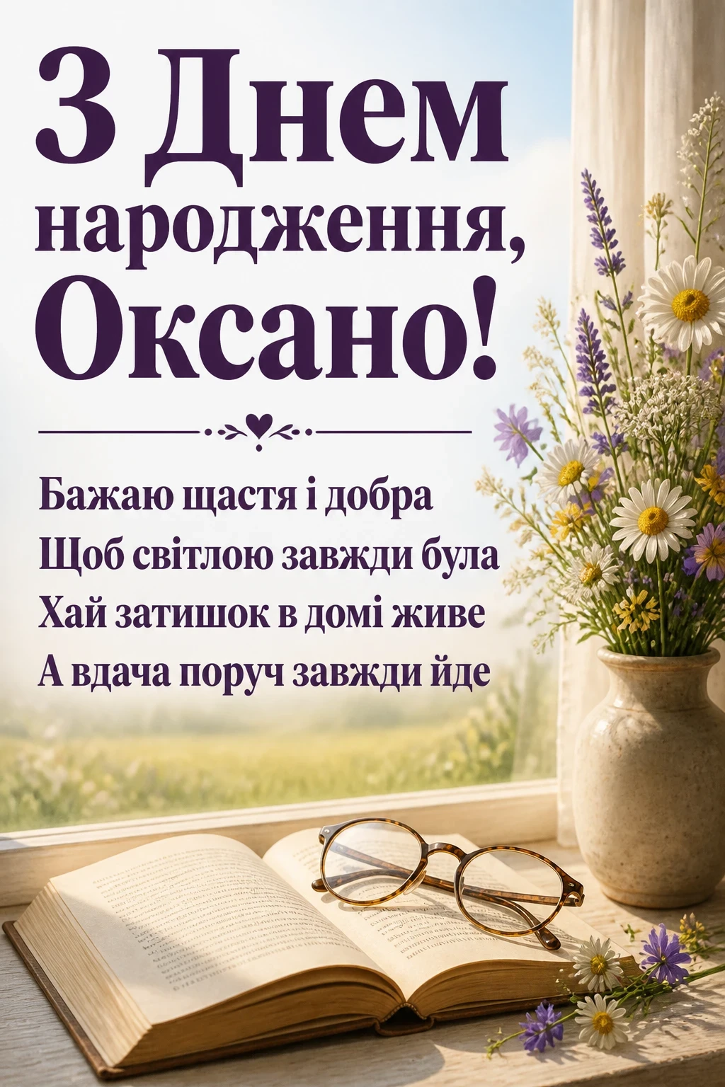 з днем народження оксана картинки
