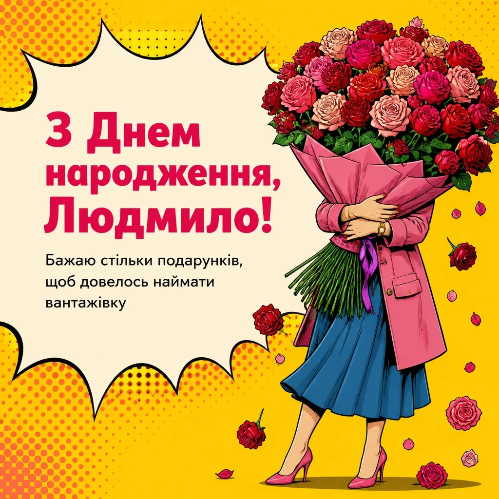 з днем народження людмила