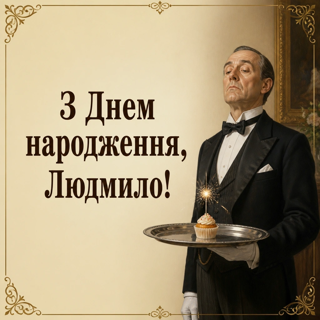 з днем народження людмила