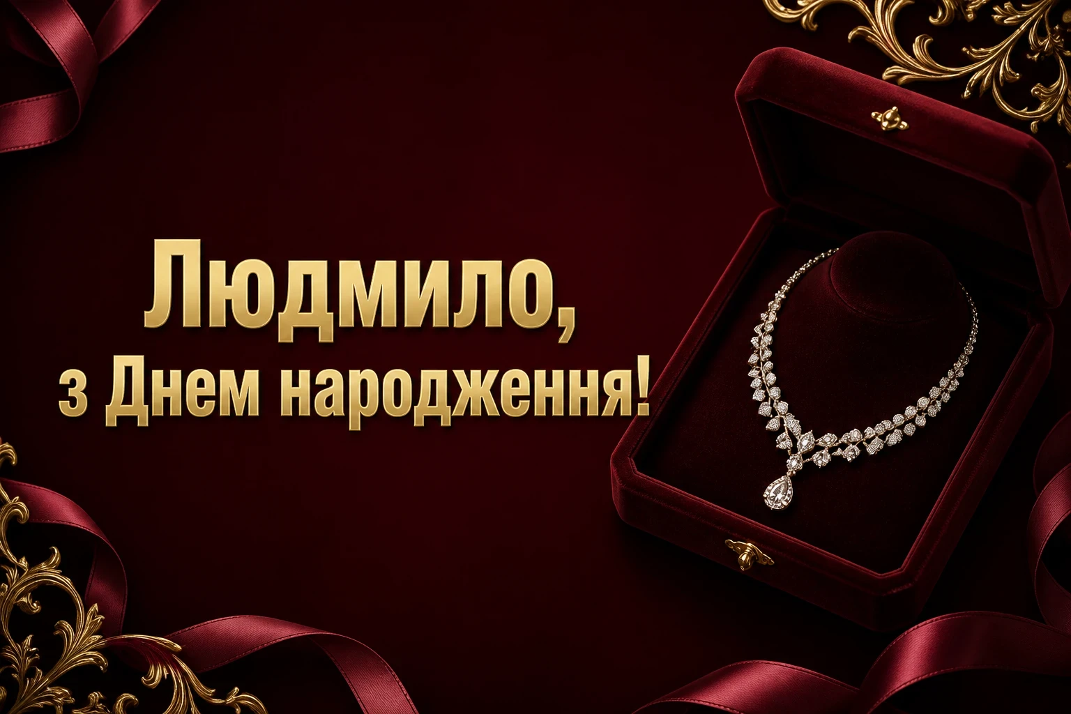 з днем народження людмила