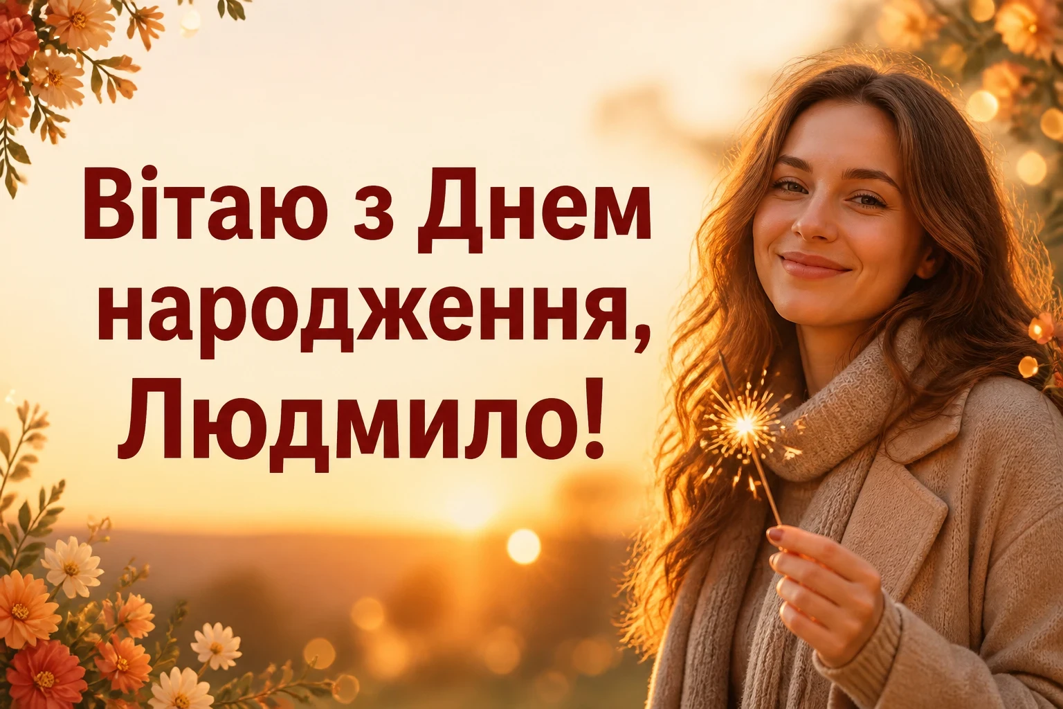 з днем народження людмила