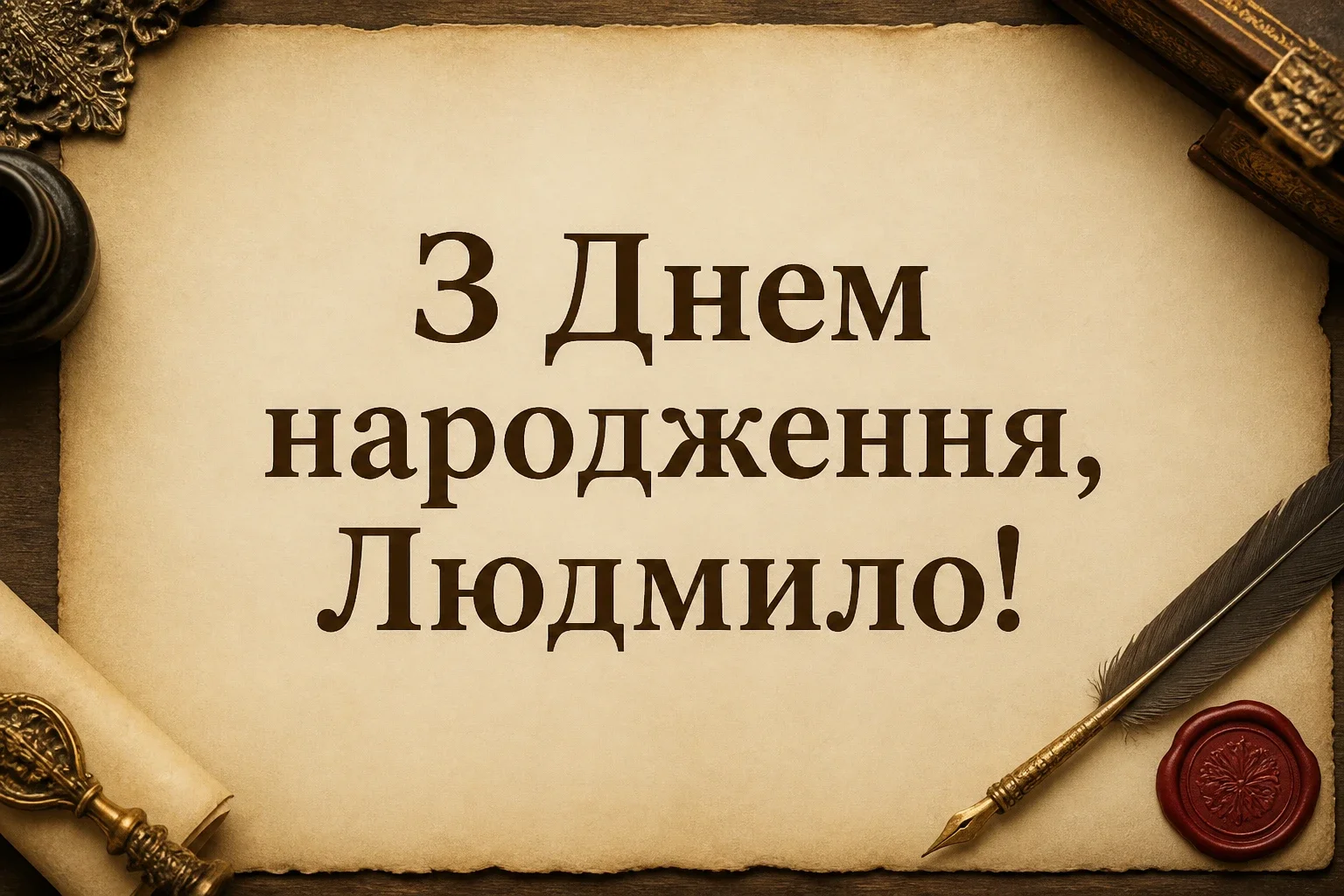 з днем народження людмила