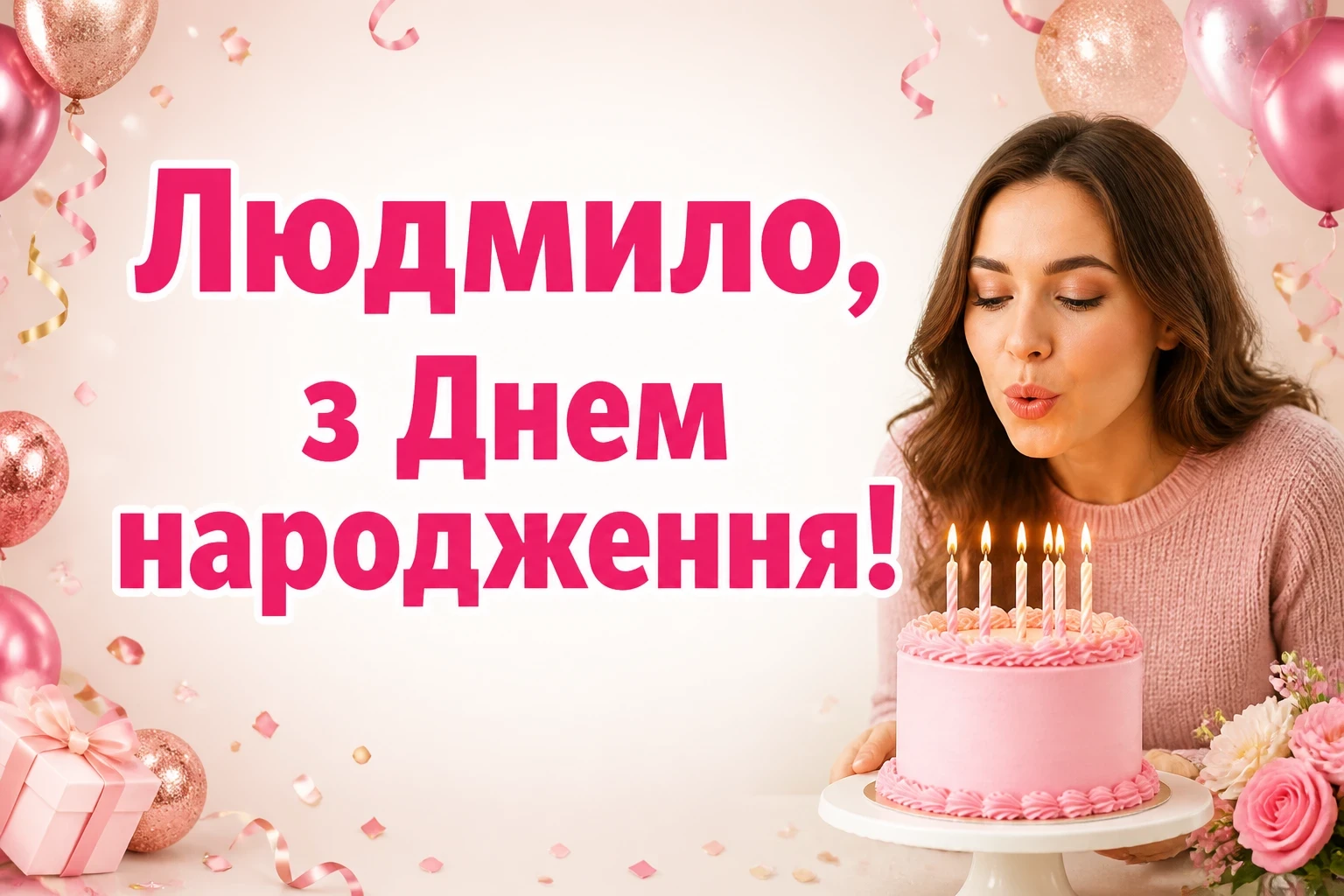 з днем народження людмила