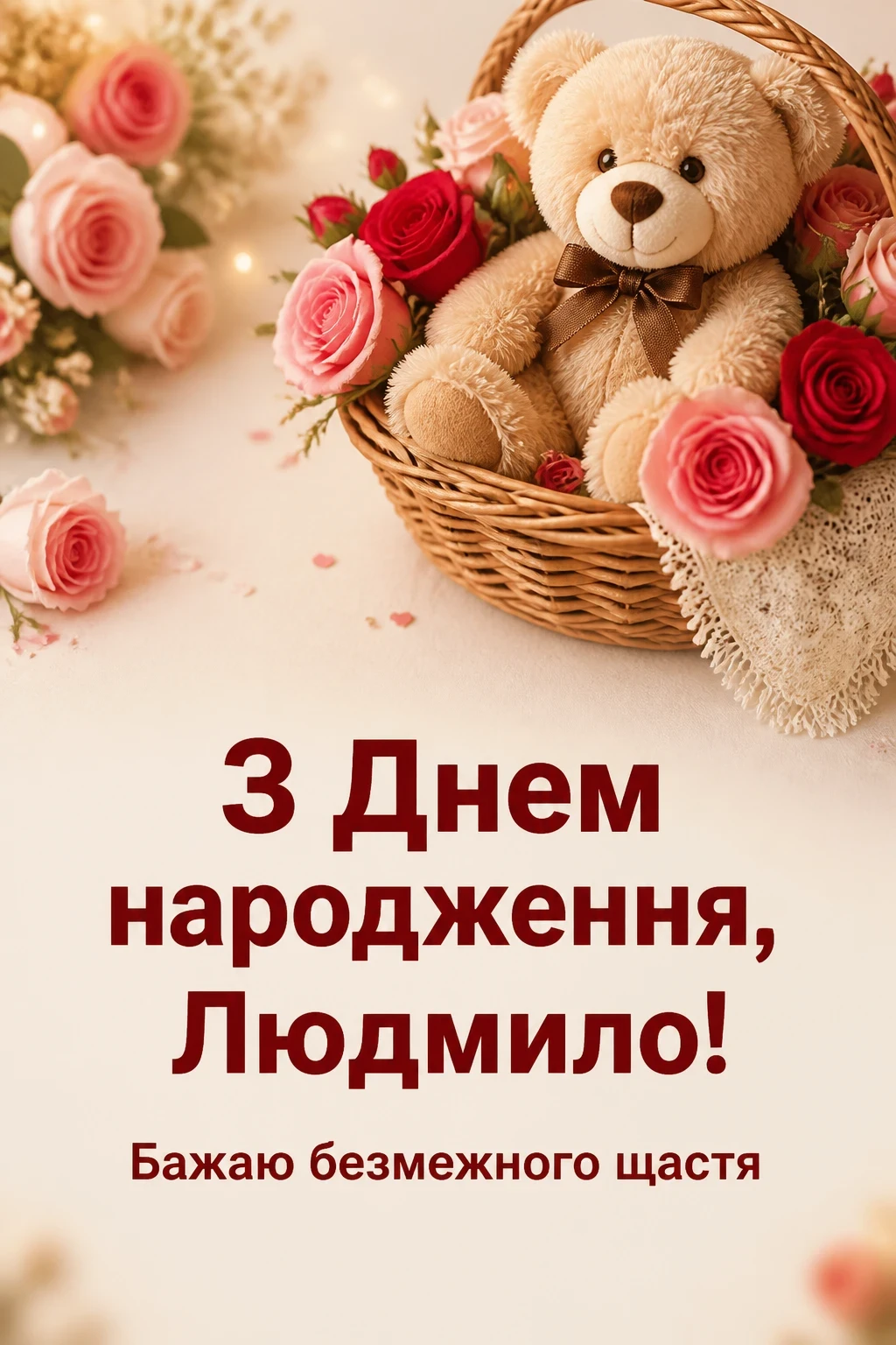 з днем народження людмила